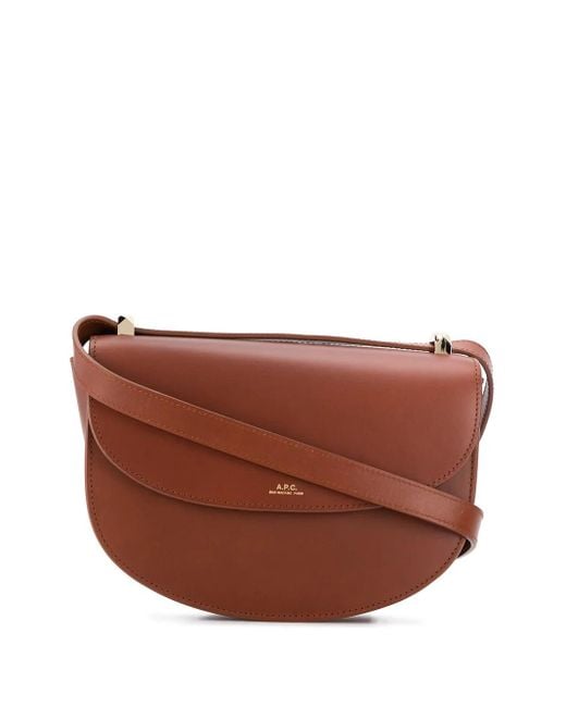 A.P.C. Brown Geneve Crossbody Bag