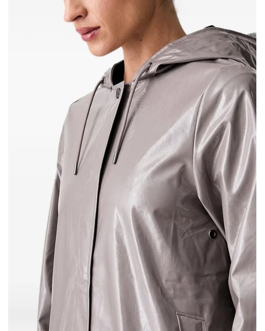 Rains Brown A-Line Hooded Raincoat