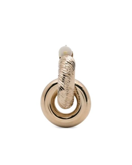 N°21 Metallic Textured-Effect Earrings