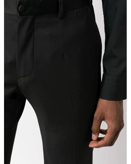 Philipp Plein Black Stretch Trousers for men