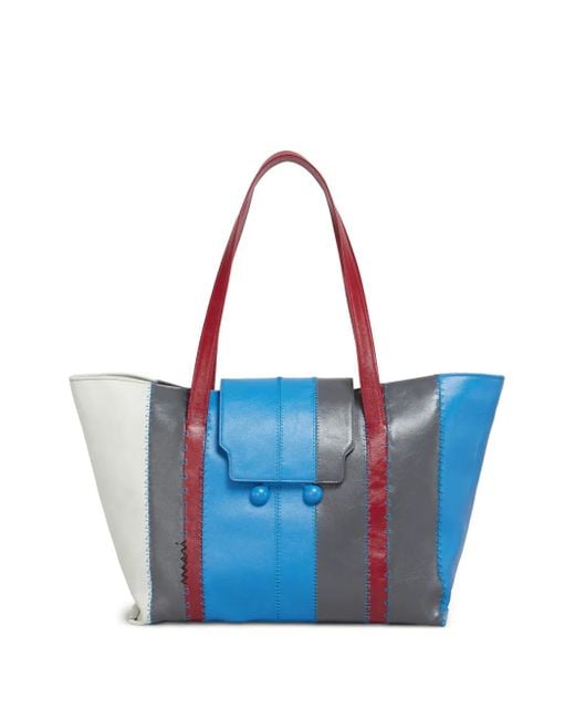 Marni Blue Große Trunkaroo Tote Bag