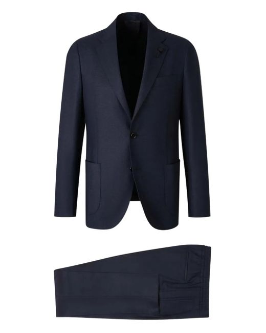 Lardini Blue Drawstring-Cuff Suit for men