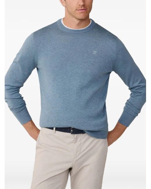 Hackett Blue Pull À Logo Brodé for men