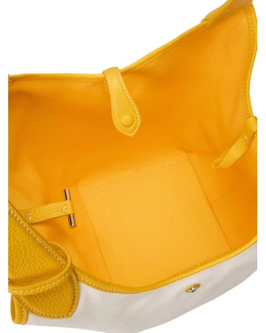 Polo Ralph Lauren レザートリム ハンドバッグ Metallic