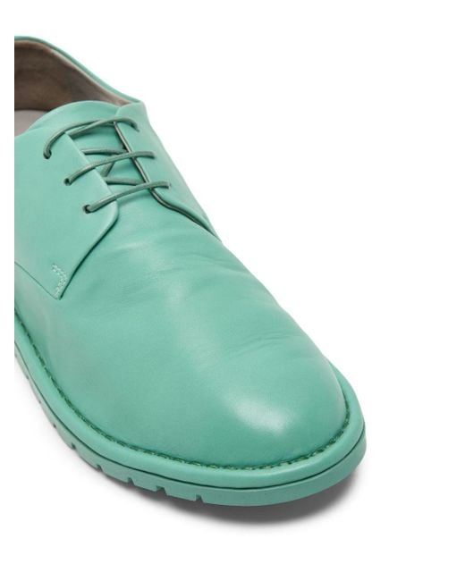 Marsèll Green Sancrispa Leather Derby Shoes for men