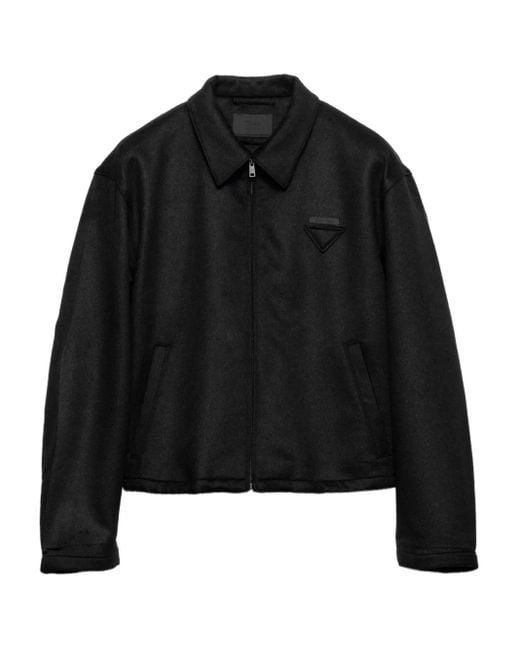 Prada Jack Met Logo En Rits in het Black voor heren
