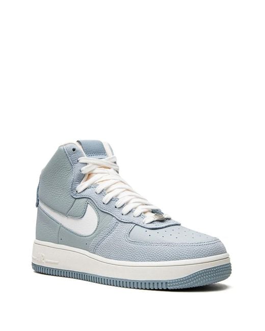 Nike Blue Air Force 1 High Sculpt "Worn" Sneakers