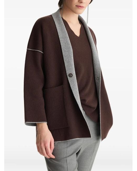 BIANCALANCIA Brown Pocket Trim Jacket