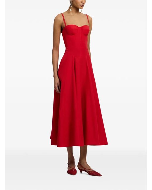 Ralph Lauren Red Cotton-Blend Marigot Dress