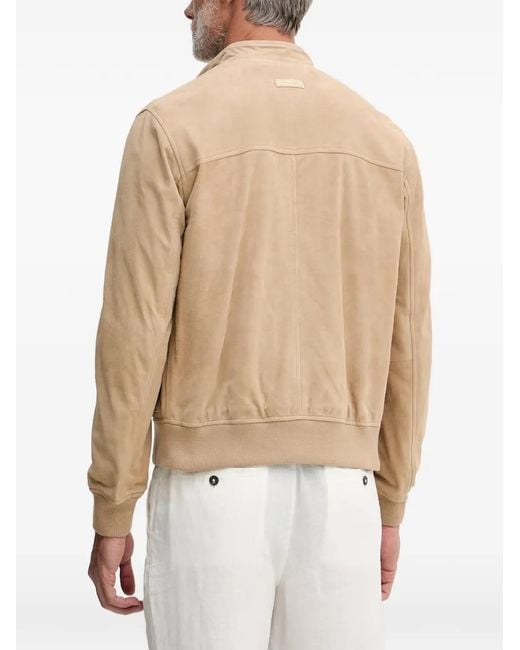 Trussardi Natural Zip-Up Jacket for men