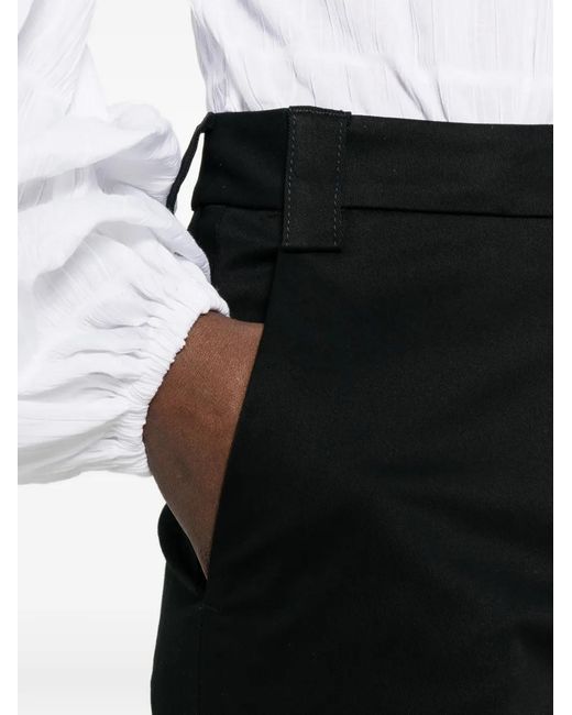 Thelatest Black Belt-Loop Pocket Trousers