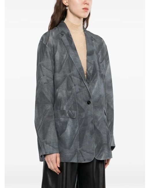 JNBY Gray Printed Blazer