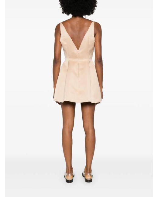 Marni Natural Duchess Satin Mini Dress