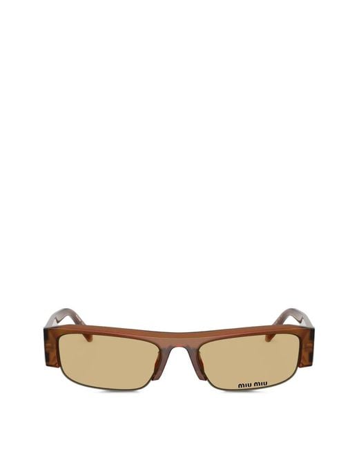 Miu Miu Metallic Vedette Sunglasses