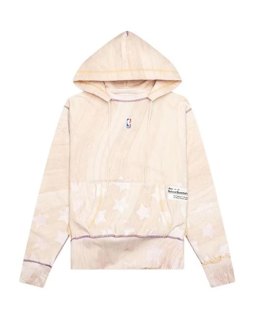 Advisory Board Crystals Natural X La Lakers Wood-Grain Star-Print Hoodie for men