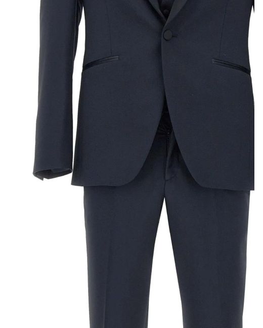 Costume Trois Pièces À Col Châle Carlo Pignatelli pour homme en coloris Blue
