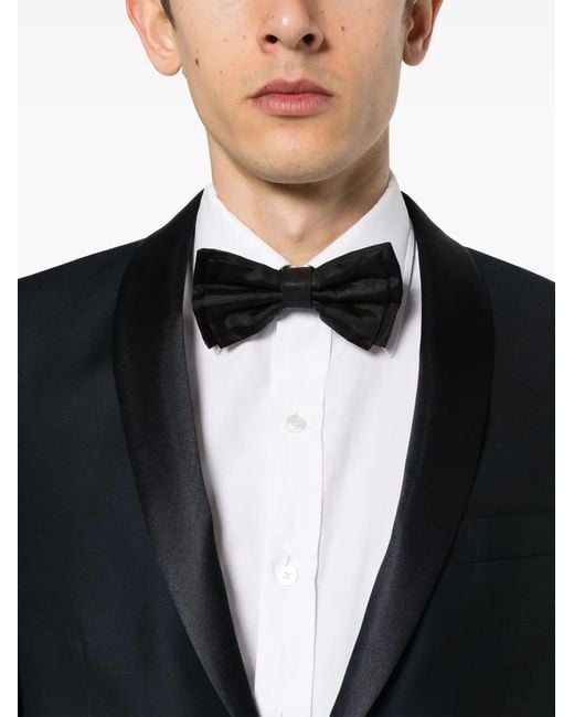 Tagliatore Black Single-Breasted Wool Suit for men