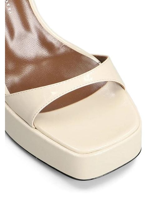 Giuseppe Zanotti White Sandales Pat Platform 115