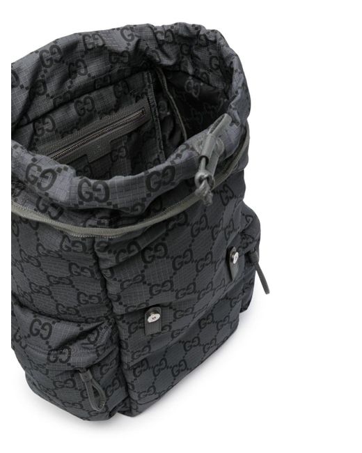 Gucci Gray Gg Supreme-Print Backpack for men