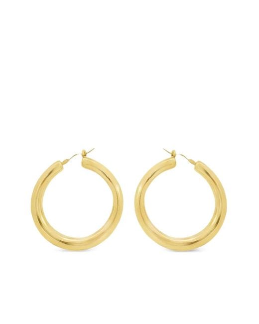 Lisa Nik Metallic 18K Round Hoop Earrings