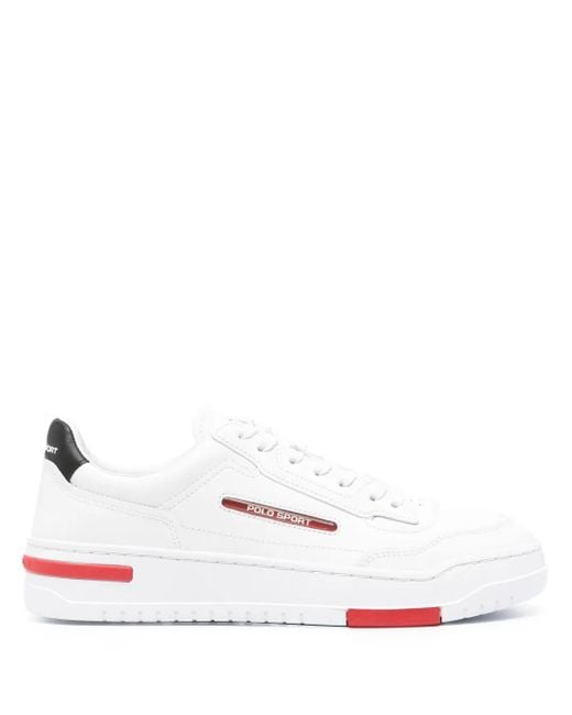 Polo Ralph Lauren Sneakers Mit Logo-Patch in White für Herren