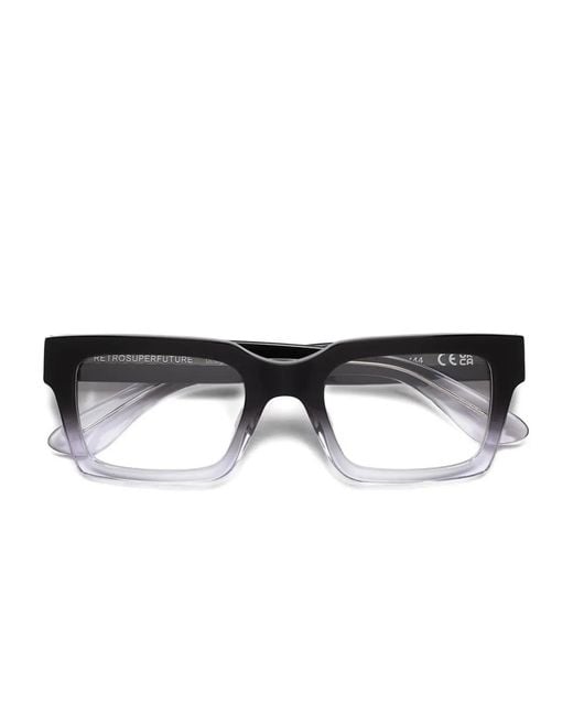 Retrosuperfuture Black Numero 144 Square-Frame Glasses
