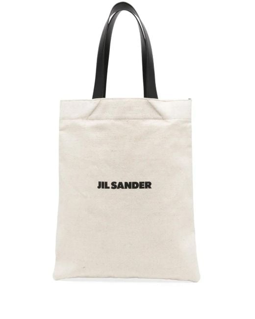 Jil Sander Natural Canvas Logo