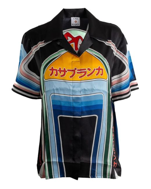 Casablanca グラフィック シャツ Black