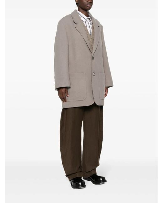 Cappotto Monopetto di AMI in Gray