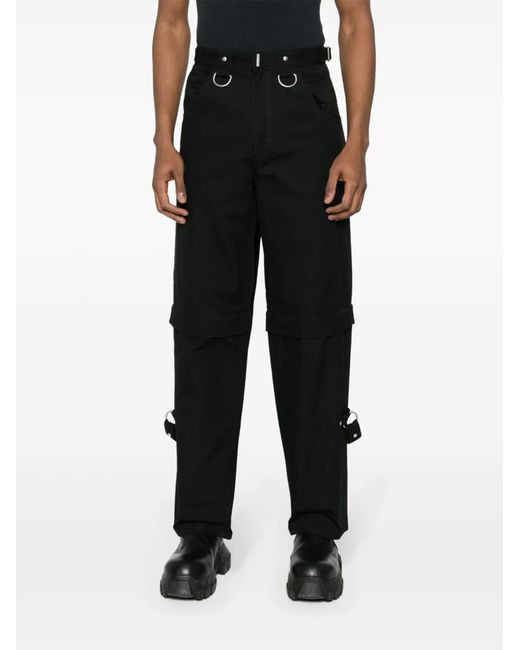 Givenchy Black Cotton Cargo Trousers for men