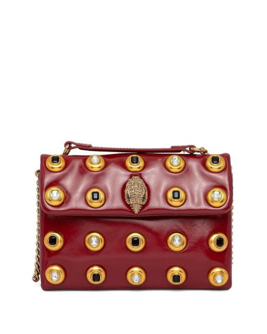 Kurt Geiger Red Studded Chain Tote Bag