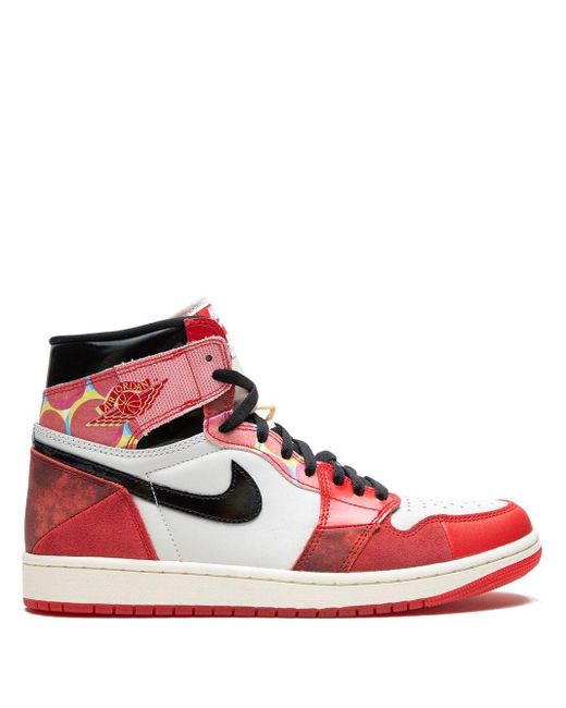 Sneakers Air 1 High OG Spider-Man Across The Spider-verse di Nike in Red da Uomo