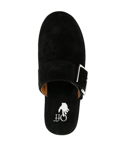 Off-White c/o Virgil Abloh Black Comfort Slipper-style Shoes for men