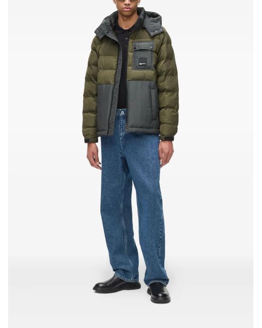 Karl Lagerfeld Blue Logo-Patch Jeans for men