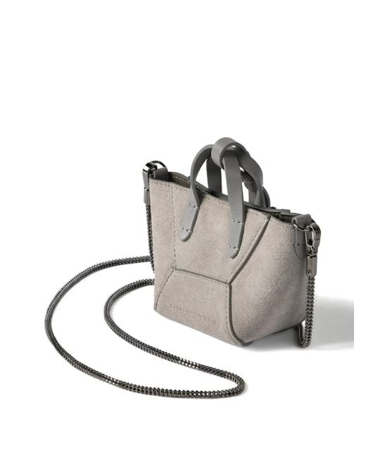 Brunello Cucinelli White Bc Duo Mini Bag
