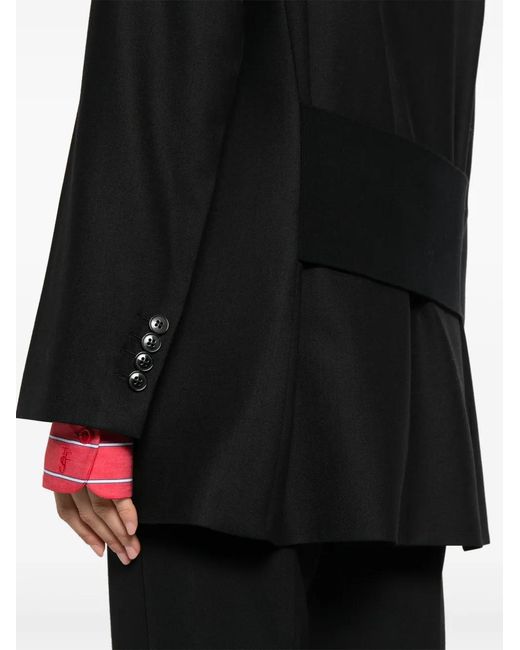 Victoria Beckham Black Double-Breasted Blazer