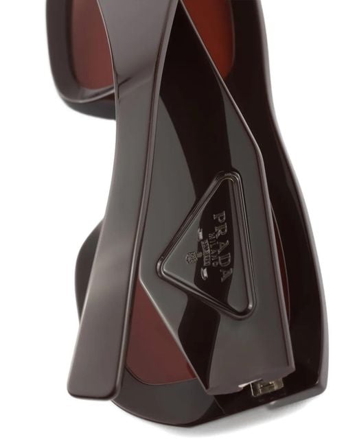 Prada Pink Sunglasses With Triangle Logo