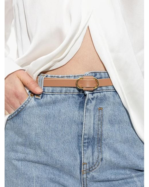 DSquared² White Oval-Buckle Belt