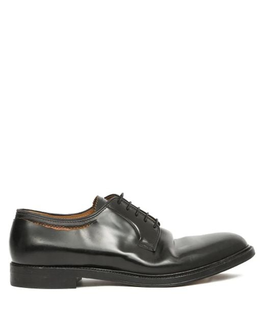 Maison Margiela Brown Leather Lace Up Shoes for men