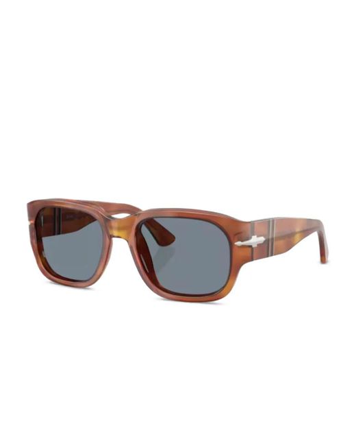 Persol Brown Rectangle-Frame Sunglasses
