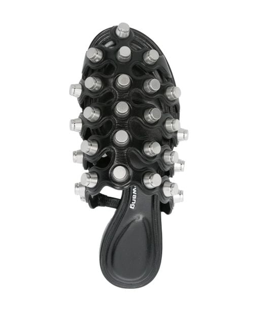 Alexander Wang Black Rexa Cage Sliders