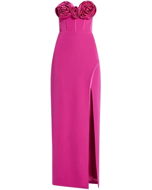 Abito Da Sera Con Applicazione di Monique Lhuillier in Pink