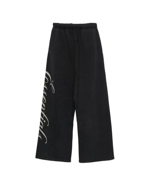 Fear Of God Black Drawstring-Fastening Track Pants for men