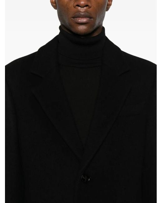 Cappotto Monopetto di Burberry in Black da Uomo