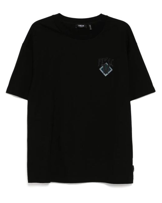 FIVE CM Black Logo-Print T-Shirt for men