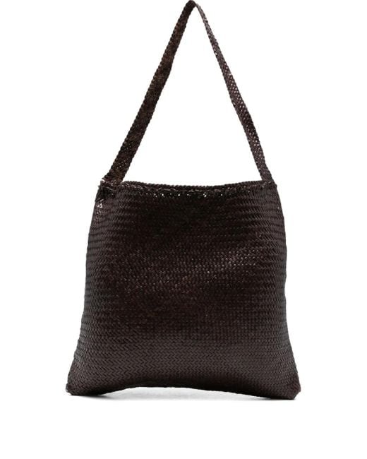 Bolso de hombro tejido Dragon Diffusion de color Black