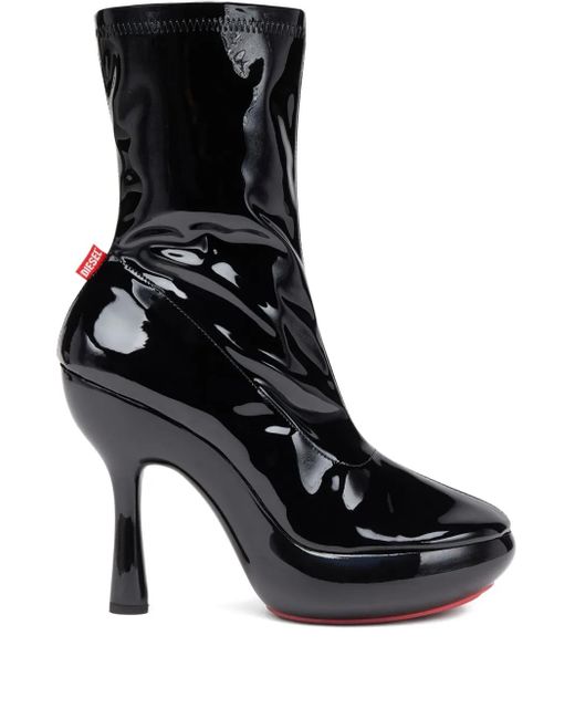 DIESEL Black D-Lake Stiefel mit Plateau 120mm