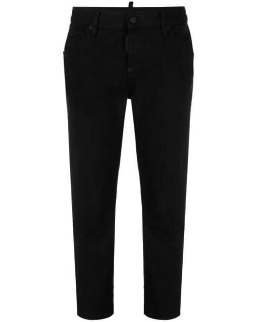 Vaqueros capri de talle bajo DSquared² de color Black