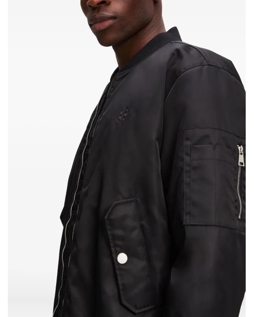 メンズ Karl Lagerfeld ボンバージャケット Black