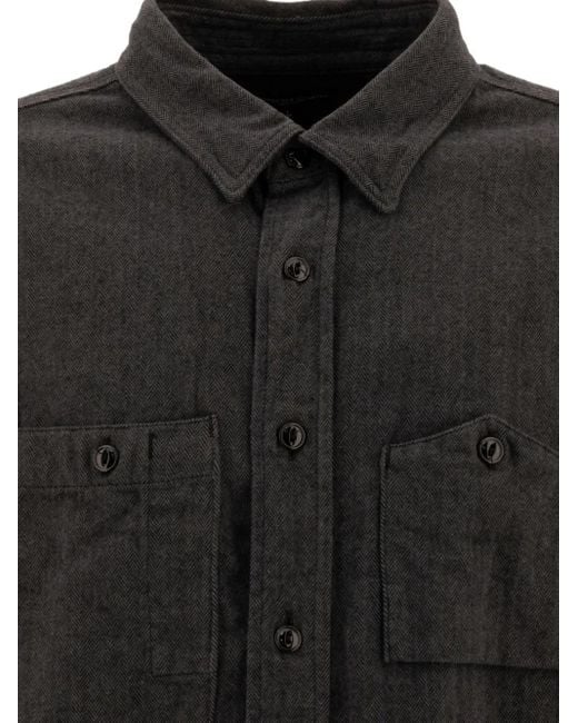 Chemise En Flanelle À Chevrons Engineered Garments pour homme en coloris Black